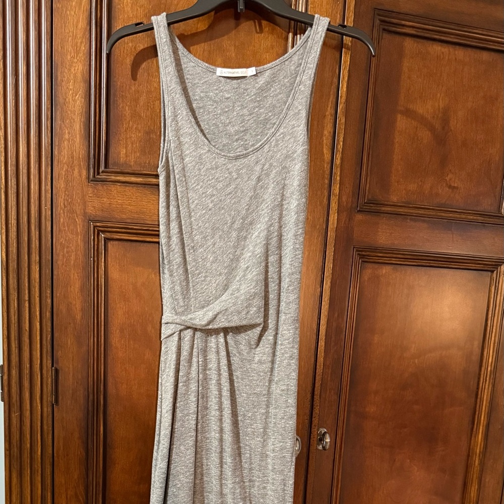 Alternative Grey t shirt materiel long  dress